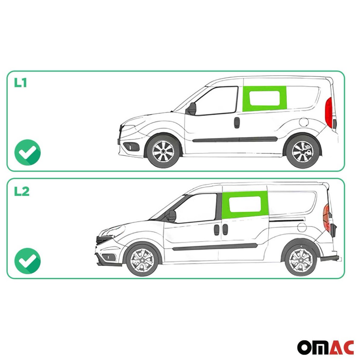 RAM PROMASTER CITY Fixed Glass - Front Side Left - Omac - Galaxy - 2015